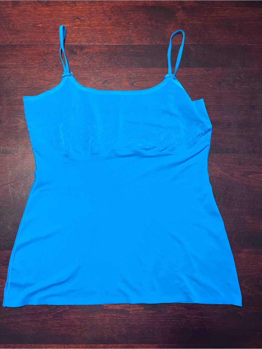 Denver Hayes Bright Blue Slim Camisole with Spaghetti Straps